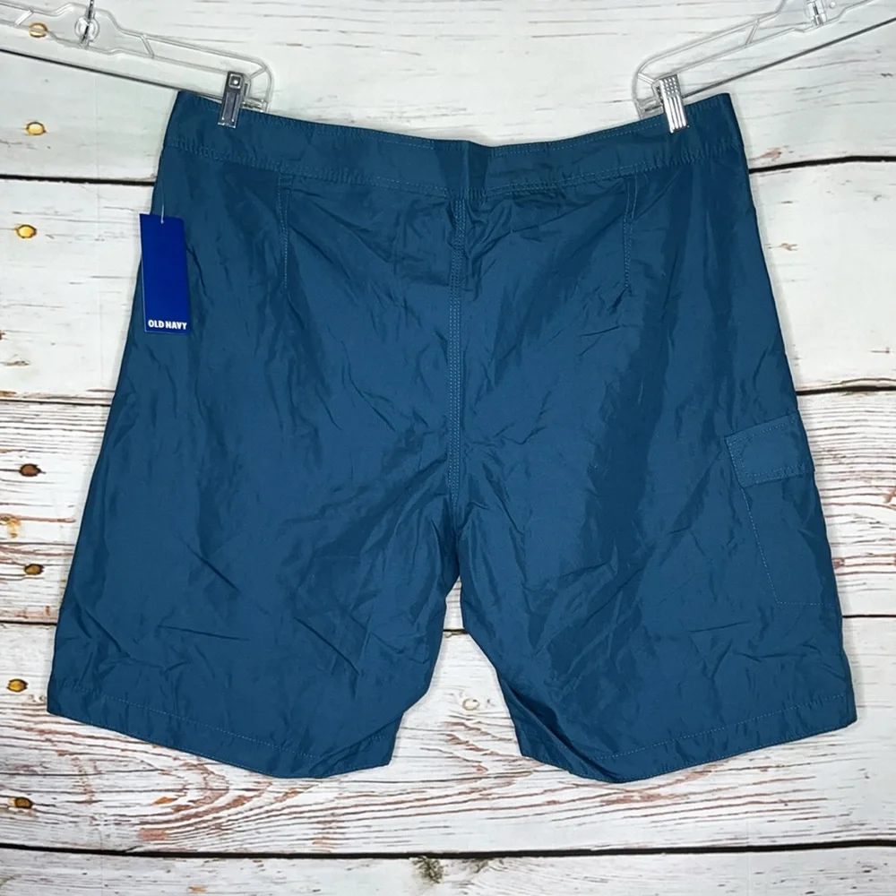 Old Navy NWT Size XXL Teal Blue Swim Board Shorts - Picture 2 of 3